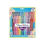 Paper Mate Flair Felt Tip Pens, Medium Point, Limited Edition Tropical & Assorted Colors, 24 Pack
