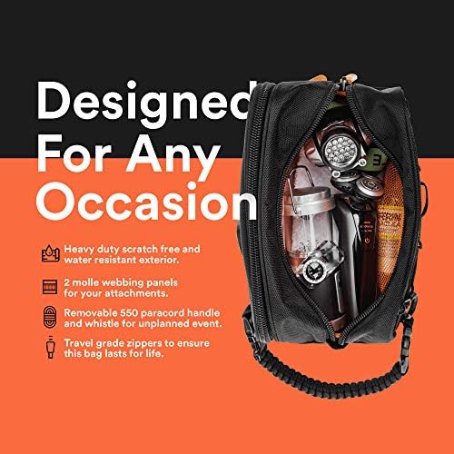 Fitdom Tactical Toiletry Bag Dopp Kit Case For Men. Perfect For Travel & Storage. Fits Large & Small Cosmetic Makeup, Clipper, Toothbrush, Shower, Shaving & Grooming Care. Best Overnight Organizer 6 Fitdom Tactical Toiletry Bag Dopp Kit Case For Men. Perfect For Travel & Storage. Fits Large & Small Cosmetic Makeup, Clipper, Toothbrush, Shower, Shaving & Grooming Care. Best Overnight Organizer