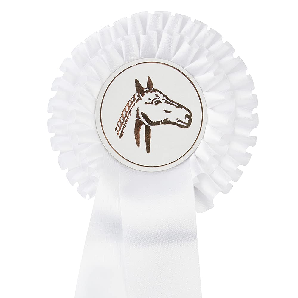 PFIFF Tournament Bow Medium Double Rosette, White — image 1