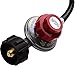 GASPRO 4FT Adjustable 0-5PSI High Pressure Propane Regulator Assembly with CSA Certified LPG Hose for QCC-1/Type-1 Tank and 1/4-inch Male Orifice Connector