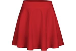 Zaclotre Skorts Skirts for Girls Elastic High Waisted Tennis Skirt with 2 Pockets Athletic Golf Workout Sports Shorts