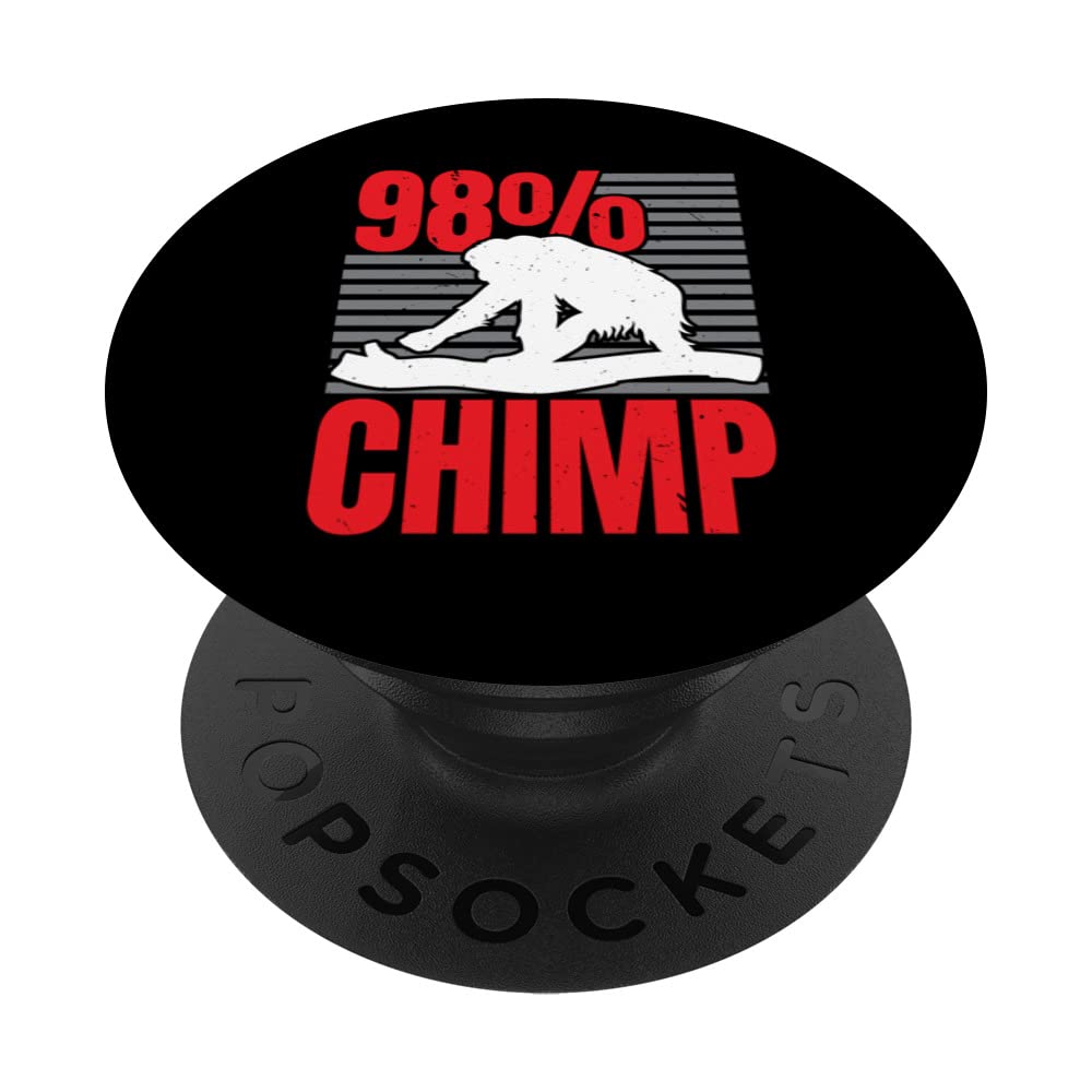 98% Chimp Monkey Lover Ape Chimpanzee Whisperer PopSockets Swappable PopGrip