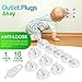 Baby Proofing, 43 Pcs Cabinet Locks Child Safety- 8 Magnetic Cabinet Locks+2 Keys, 16 Clear Corner Protectors, 10 Outlet Plugs, 6 Child Safety Locks, No Drill Required Baby Proof Set