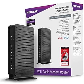 Amazon.com: NETGEAR C3000-100NAS N300 (8x4) WiFi DOCSIS 3 ... comcast wireless diagram 
