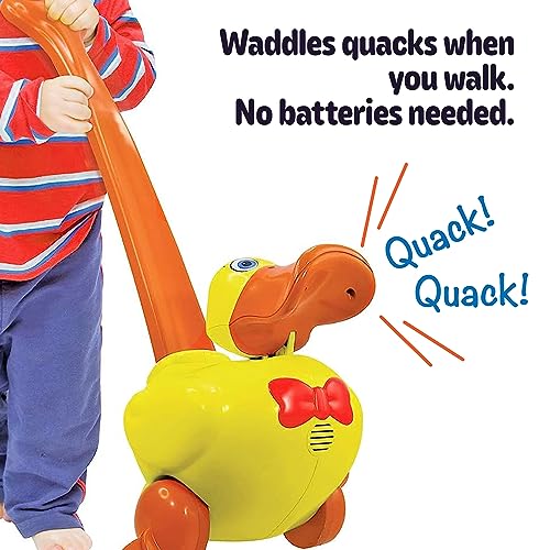 Waddles the Waddle Duck Baby to Toddler Push Toy with Quacking Sounds