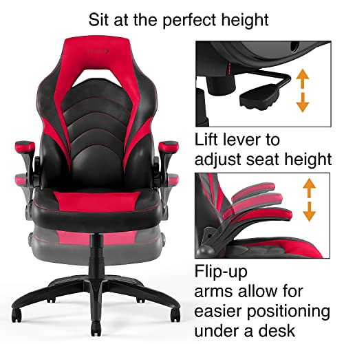 STAPLES 2710774 Gaming Chair Black and Red Pricepulse
