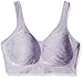 Bali Women's Comfort Revolution Shaping Wirefree Bra, amethyst quartz floral, 2X-Large