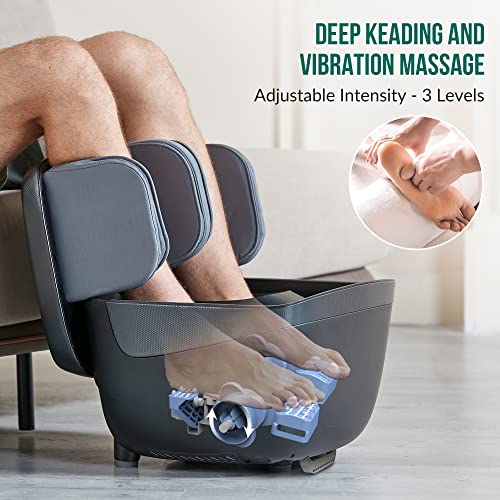 Snailax Calf Foot Massager with Heat,Compression Feet Leg Massager