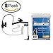 Pack of 2 Maximal Power RHF 617-1N 3.5mm Surveillance Plug Receiver/Listen Only Audio Earpiece for 2-Way Radio Transceivers and Radio Speaker Mics