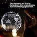 Faceted Crystal Ball Clear Cut Glass Ball 60/80mm Crystal Ball Prism Glass Translucent Faceted Gazing Ball Sphere Prisms Home Hotel Decor Hardware Fittings (80mm/3.15in)
