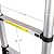 Luisladders Telescoping Ladder Multi-Use Telescopic Extension Ladder Anti-Pinch and Anti-Slip