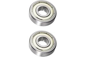 DREAM ON OUR PRODUCTS, INC. 609ZZ Deep Groove Ball Bearing Double Shield 609-2Z 80019, 9mm x 24mm x 7mm High Carbon Steel Z1 Bearings (Pack of 2)