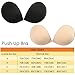 BILYCAT Adhesive Bra, Strapless Backless Reusable Silicone Sticky Invisible Push Up Bra (Black+Nude, Cup D)