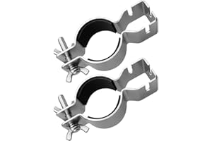 Cenroelon 2Pcs Adjustable Upright Clamp for 1.5in Diameter or 2in Diameter Brackets, Pipe and Drape Clamps for Hanging Access