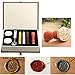 Mingting Wax Seal Stamp Kit,Mingting Classical Old-Fashioned Antique Wax Stamp Seal Kit Initial Letters Alphabet Set Gift Box with Vintage Wooden Handle and Brass Color Head(V)