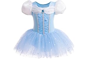 Dressy Daisy Ballet Tutu Dress Girls Size 18m-8 | Toddler Kids Princess Tulle Skirt Leotards Ballerina Outfit Dance Costume