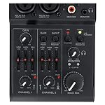 Rockville-RockMix-2-Channel-MicInstrument-Pro-Recording-MixerUSB-InterfaceEQ