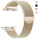 yamen Compatible Apple Watch Band 42mm 44mm Milanese Loop iwatch Band Series 2 Series 3 Series 4 Gold