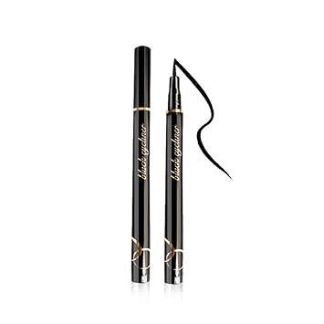Waterproof Liquid Eyeliner Long Lasting & Smudgeproof Eye Liner Precise Eyeliner Pen for All Day with Slim Tip, Black(1 pack)