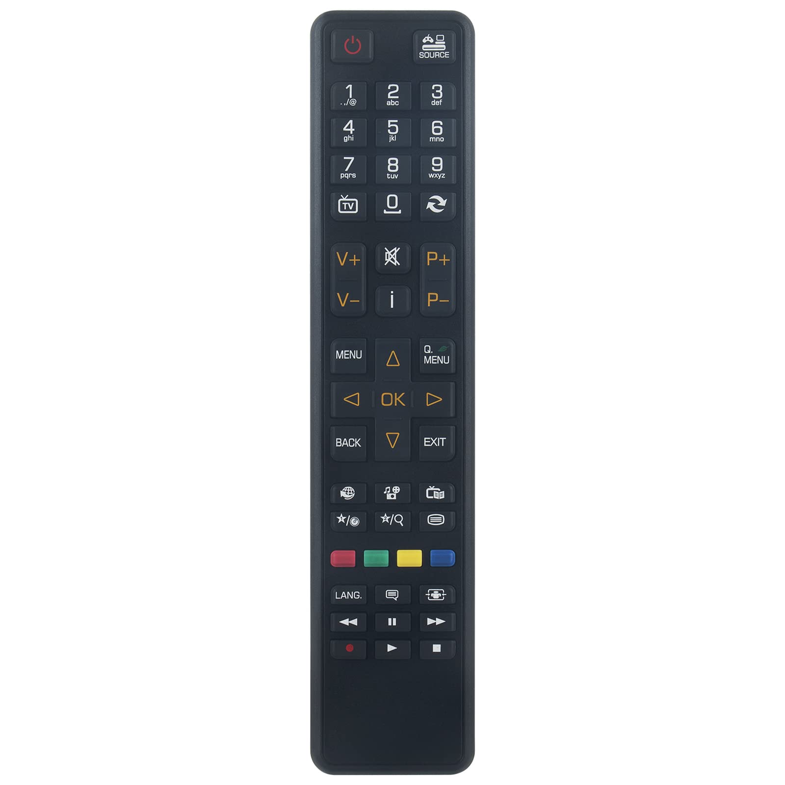Replacement Remote Control RC4825 Fit for Digihome HD Ready LED TV 32278HDDVDB TELEFUNKEN LCD TV LE24F130KCTS2B L22F135A3V2 L32H125A3