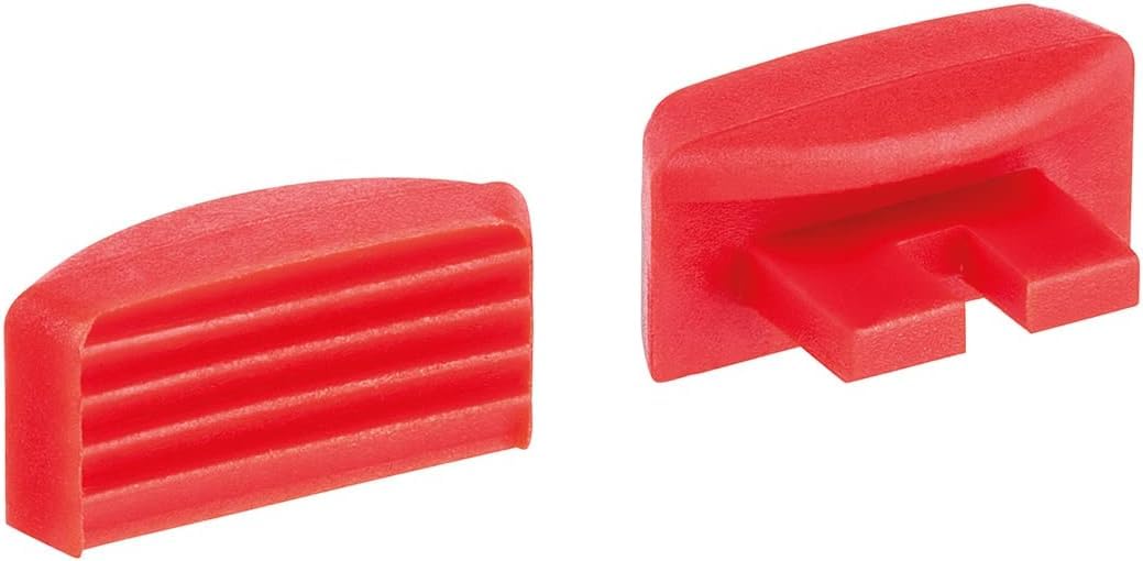 KNIPEX 1 Pair of Spare Clamping Jaws for 12 40 200 12 49 02, red