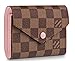 Practical Compact wallets 2019 Victorine Zippy coin purse real Leather Pocket Organizer Damier Brown N61700