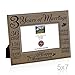 KATE POSH Our 3rd Wedding Anniversary, 3 Years Anniversary, 3 Years of Marriage, Gifts for Couple, Third Anniversary - Engraved Leather Picture Frame (5 x 7 Horizontal)