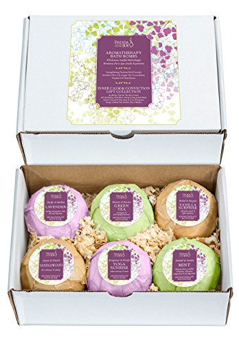 Luxury aromatherapy bath bombs: deep body relaxation de…