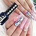 Flame Reflections Nail Stickers - 16pcs Halloween Holographic Fire Flame Nail Art Decals Nail Stencil for Nails Manicure, Maples DIY Nail Foils Tape Adhesive Decoration by DR.MODE