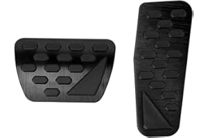 CEBAT 2PCS Black Non-Slip Performance Foot Pedals Pads Auto Aluminum Pedal Covers for Jeep Wrangler JL/JLU 2018-2023,2020 2021 2022 2023 Gladiator JT