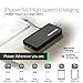Black Mini Portable Charger - 6,000mAh External Battery Pack - Ultra Slim and Light with Built-in AC Plug and Micro USB Cable - Charges iPhone, Android and More - Pocket Juice by Tzumi