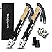 Trekology Trek-Z Collapsible Hiking & Trekking Poles - Balance Support for Seniors, Women, and Men, 2pc Per Set