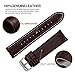 Fullmosa Quick Release Watch Band, Bamboo Leather Watch Strap for Samsung Galaxy Watch 6 40mm 44mm/Galaxy Watch 6 Classic 43mm 47mm/Galaxy Watch 5 40mm 44mm/Pro 45mm,20mm Dark Brown