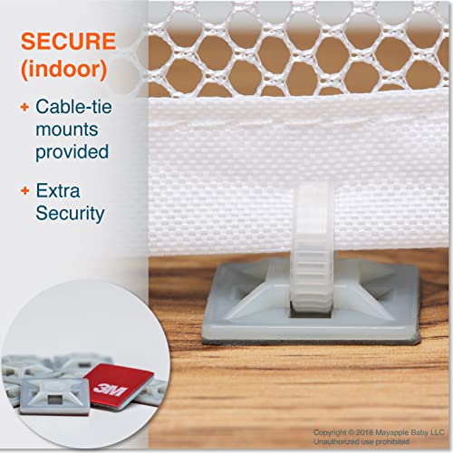 RovingCove Stair Banister Guard 5ft x 3ft, Railing Safety Net for Baby