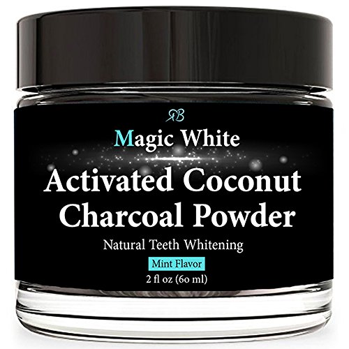 Teeth whitening charcoal powder 100% natural - with org…