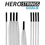 East Coast Dyes Goalie String Kit ECD Lacrosse HeroMesh Goalie Stringing Kit White with 1 Performall Lanyard HM-Strings-Goaile-Wht-1P