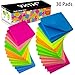 Sticky Notes 3x3, 30 Pack Bright Color Sticky Notes, Bulk Pack, Assorted Colors, Super Sticking Power Stickies Strong Adhesive, 80 Sheets/Pad, Easy Post Notes for Study, Works, Office
