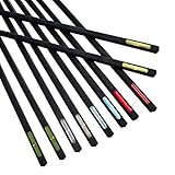 Chopsticks by Suncha Reusable Unbending Rainbow Sticks,Healthy Alloy Anti-slip Chopstick for Family High-temperature Resistance,9.5