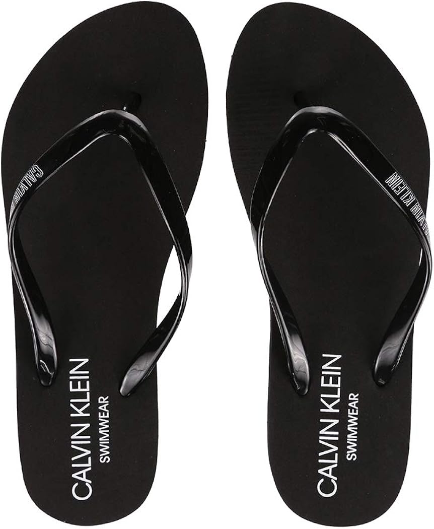 ladies calvin klein flip flops
