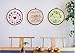 Embroidery Hoops Cross Stitch Hoop Ring Imitated Wood Circle Set Display Frame for Art Craft Handy Sewing and Hanging - Pack of 4 (5.5