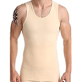 HANERDUN Men Compression Shirt Slimming Body Shaper Vest Tummy Control Shapewear Abdomen Undershirt