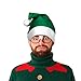 Windy City Novelties 12 Pack Green Felt Santa Hats | Christmas Party Favor Costume Accessories Santa Hat St. for Men and Woman Party Hats Warm Hats