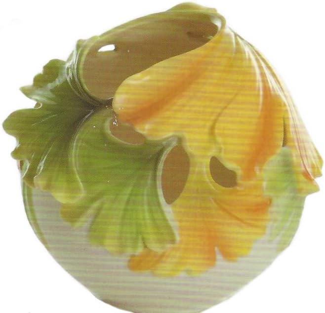 Retired Franz Porcelain SPA Collection Gingko Flower Potpourri Small Vase