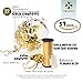 Decopom Gold Confetti Balloons Curling Ribbon - Roll & Flower Clips 57 Pack | Premium 12 Inch Latex Party Balloons - Filled Round Golden Mylar Foil Dot Confetti Birthday, Wedding, Proposal…