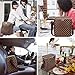 Lunch Bags For Women and Man,Insulated Lunch Box Cooler Bag with Adjustable Shoulder Strap, Water-resistant Thermal PU Soft leather Lunch Shoulder Bag for Work/Picnic/Beach/Hiking(Checked Pattern)