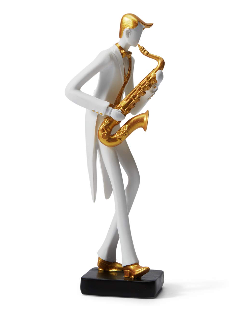 Amoy-Art Music Gifts Decor Piano Statue Sculpture Saxophone Figurine Modern Home Arts Table Centerpiece Crafts Polyresin Ornament 25cm