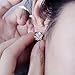 Christmas 925 Sterling Silver Snowflake Cz Stud For Girl Or Women Let Your Ears Dazzling