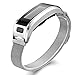 Accessory Bands for Garmin Vivosmart HR, Metal Case with Adjustable Watch Replacement Band Strap for Garmin Vivosmart HR, 6.25'-9.1' Not for Garmin Vivosmart HR+ (No Tracker)