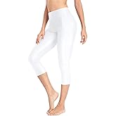 Pinup Fashion Swim Pants Women - Swimming Capris High Waisted Swimsuit Leggings UV Swimwear Tights