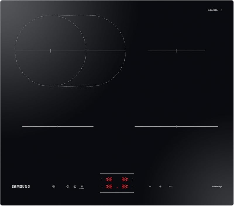 Samsung Slim Fit Induction Hob NZ64B4015FKU1 with Oval Ring Black